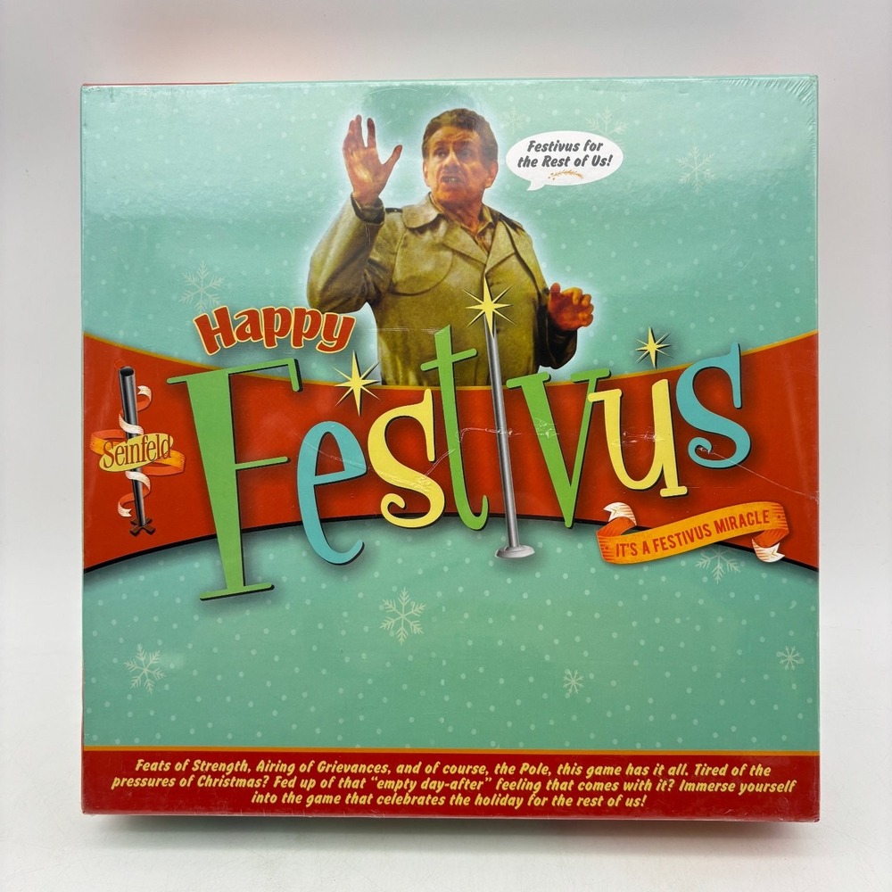 Seinfeld Happy Festivus Board Game Aquarius TV Show Holiday Trivia 2007 NEW